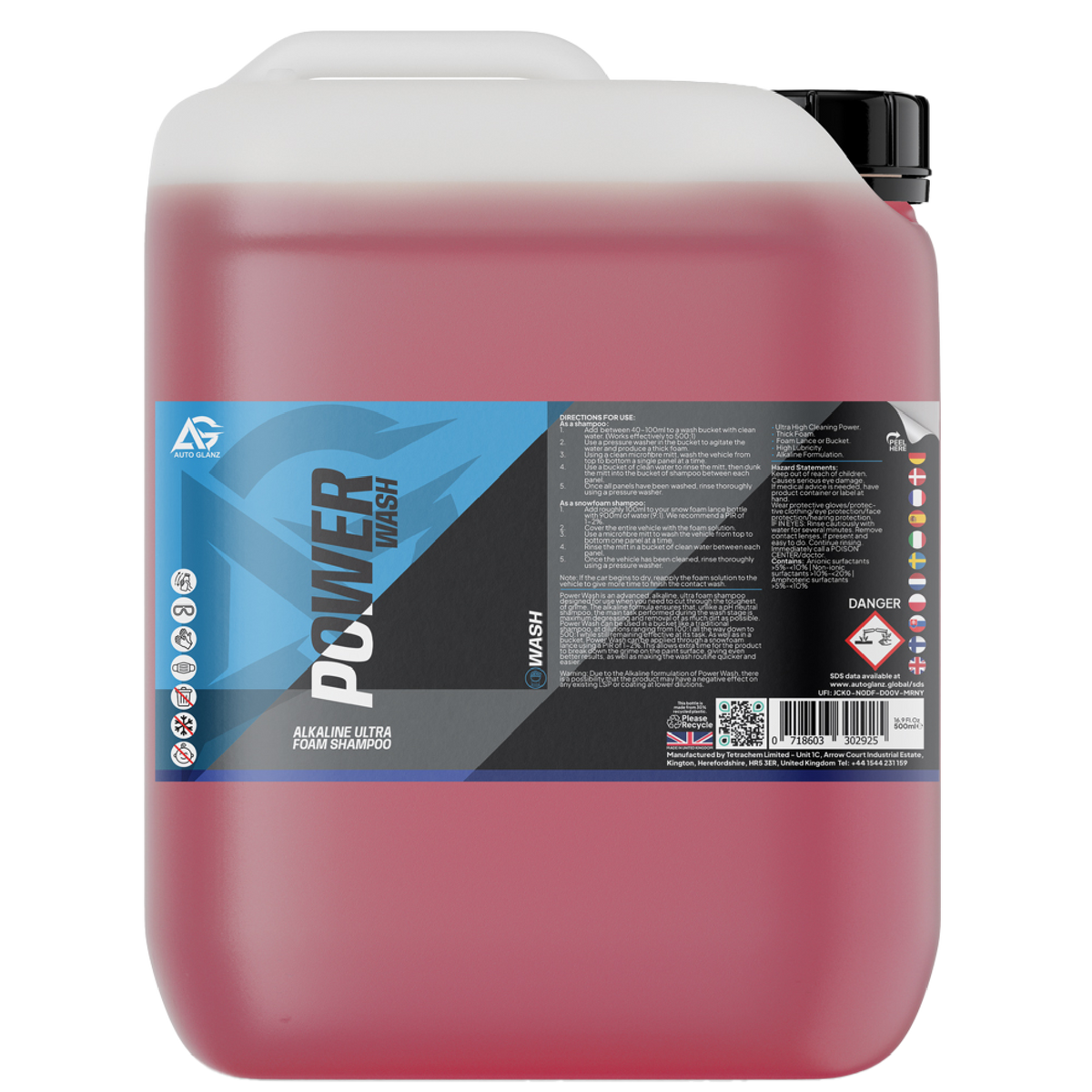 Power Wash - Alkaliskt Ultra Foam-schampo